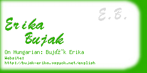 erika bujak business card